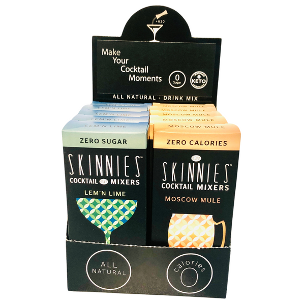 RSVP Skinnies Vodka Lovers Pack -  0 Sugar Cocktail Mixer (10 box)